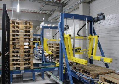 Prüfanlage mit Sonderfunktionen sichert reibungslose Palettenbereitstellung für Wellpappe-Produkte