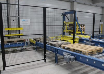 Prüfanlage mit Sonderfunktionen sichert reibungslose Palettenbereitstellung für Wellpappe-Produkte