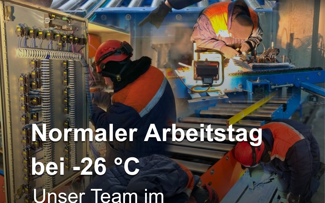 Normaler Arbeitstag bei -26 °C. Unser Team im Tiefkühleinsatz